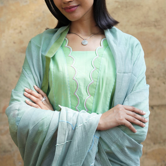 Deep Neck Salwar Suit - I AM BLVD