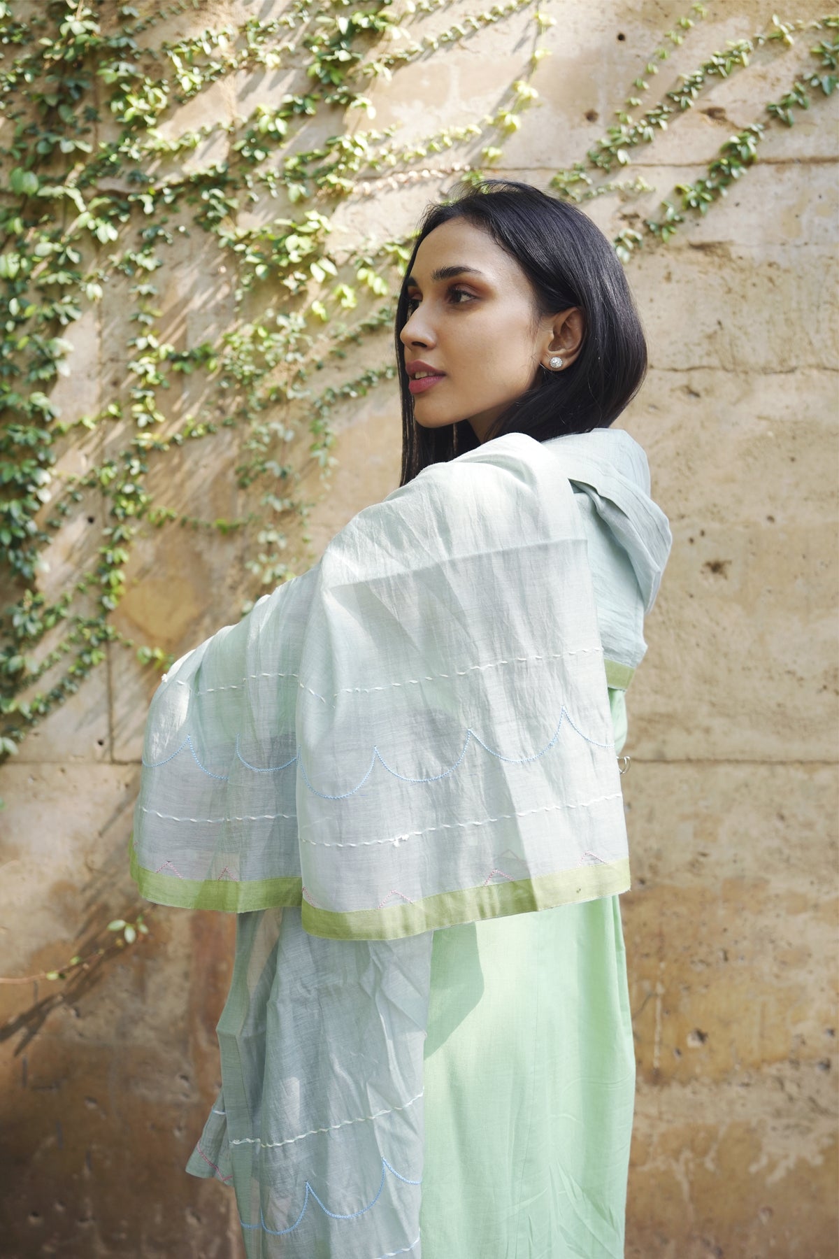 Deep Neck Salwar Suit