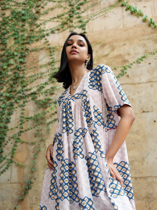 Patchwork Hand Block Print Two-Piece Matching Set - I AM BLVD