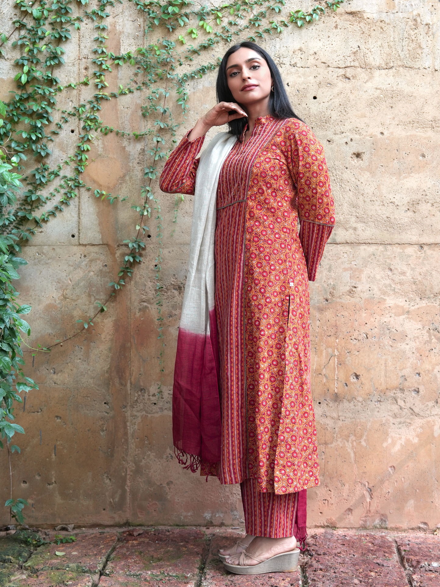 Maroon Salwar Suit