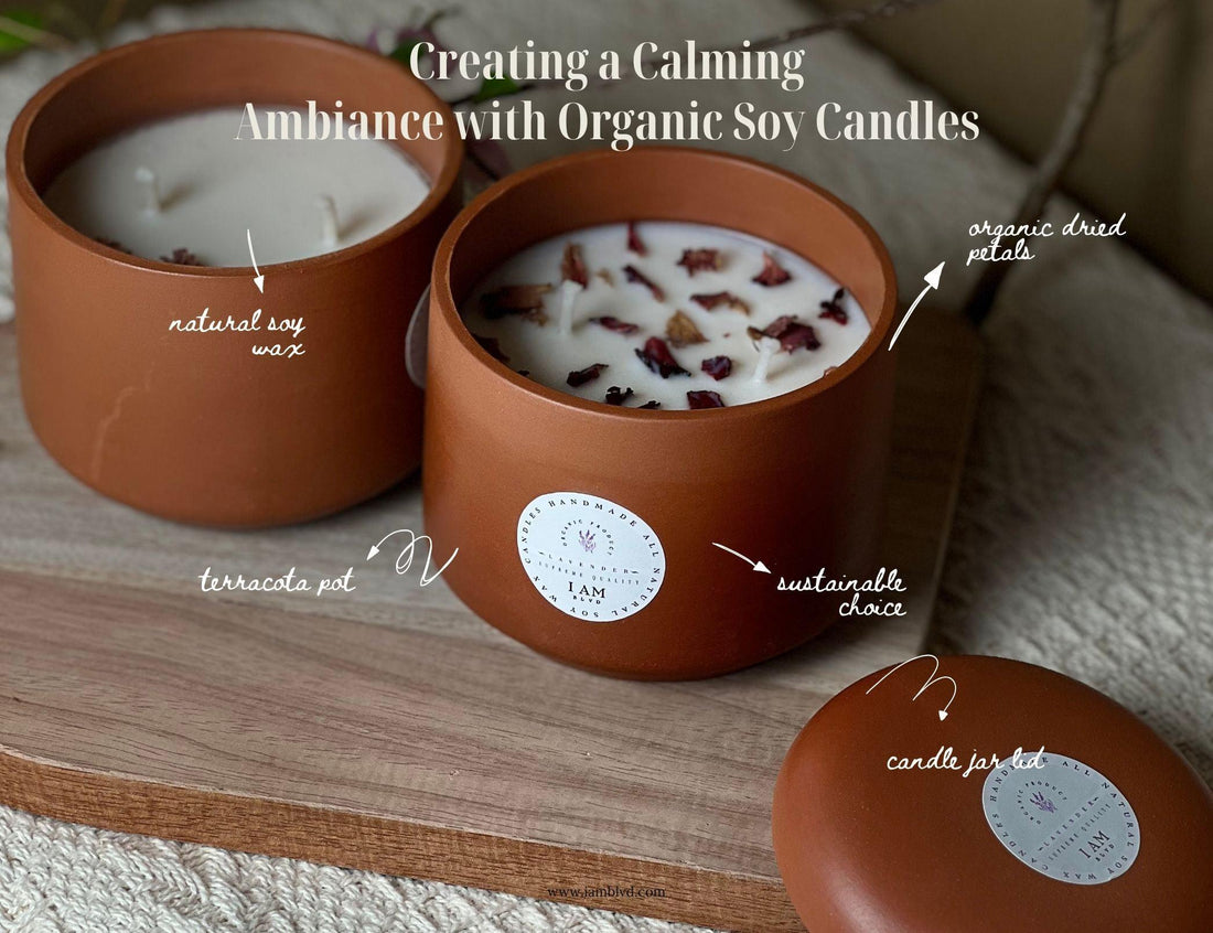 Creating a Calming Ambiance with Organic Soy Candles - I AM BLVD