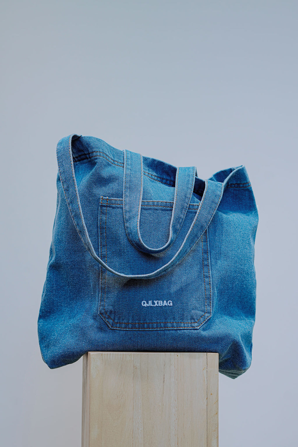 Denim Tote Bag - I AM BLVD