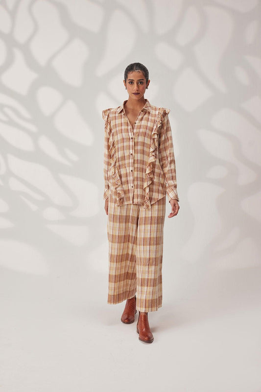 Boho Organic Cotton Ruffle Shirt - I AM BLVD