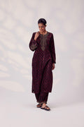 The "Royal Bloom" Black Velvet Salwar - I AM BLVD