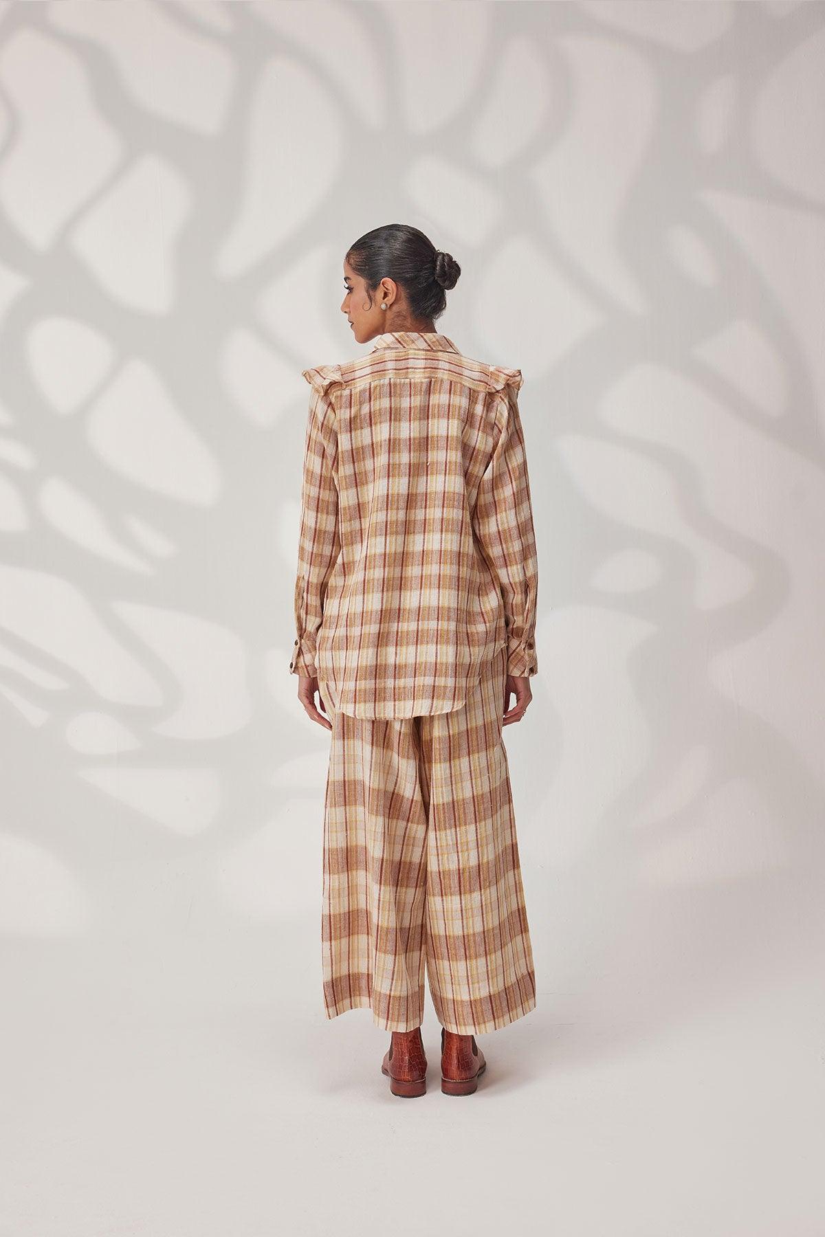 Boho Organic Cotton Ruffle Shirt - I AM BLVD