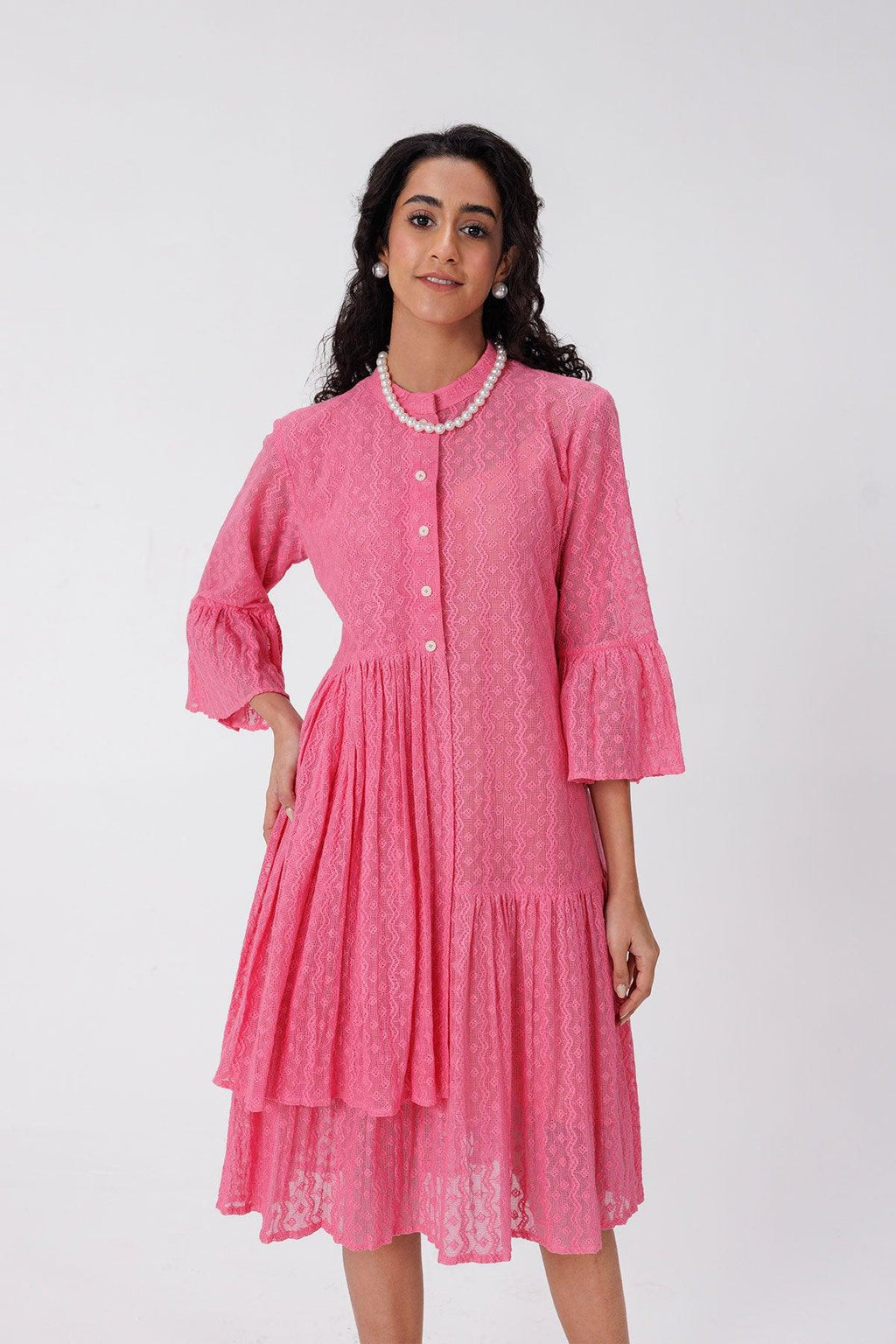 Lace Midi Dress - I AM BLVD