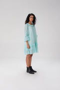 Turquoise Midi Lace Dress - I AM BLVD