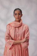 Handcrafted Peach Salwar with Pintuck - I AM BLVD