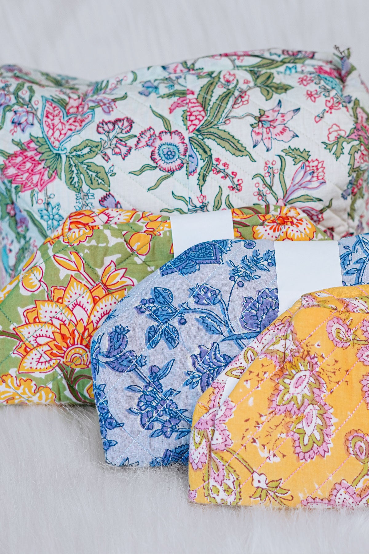 Block Print Cosmetic Bag - I AM BLVD