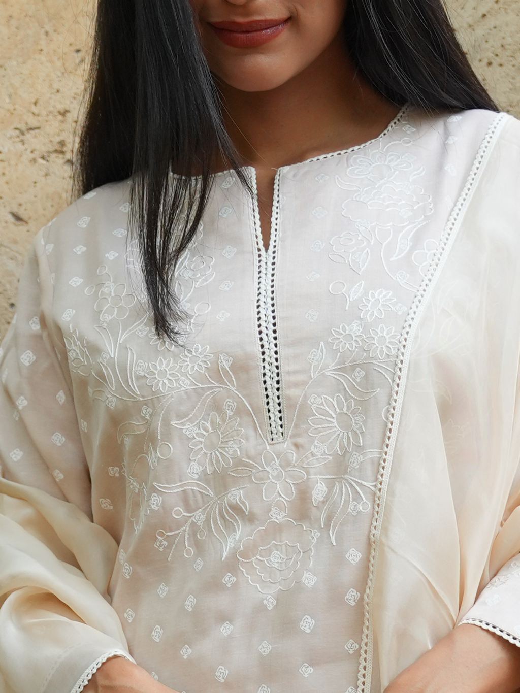 Ivory Salwar Suit - I AM BLVD