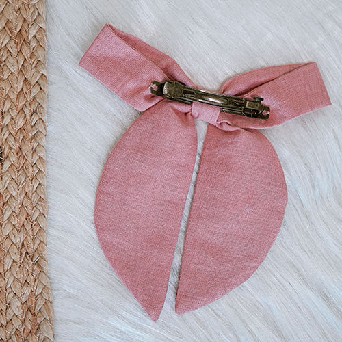 Handmade French Barrettes - Peach - I AM BLVD