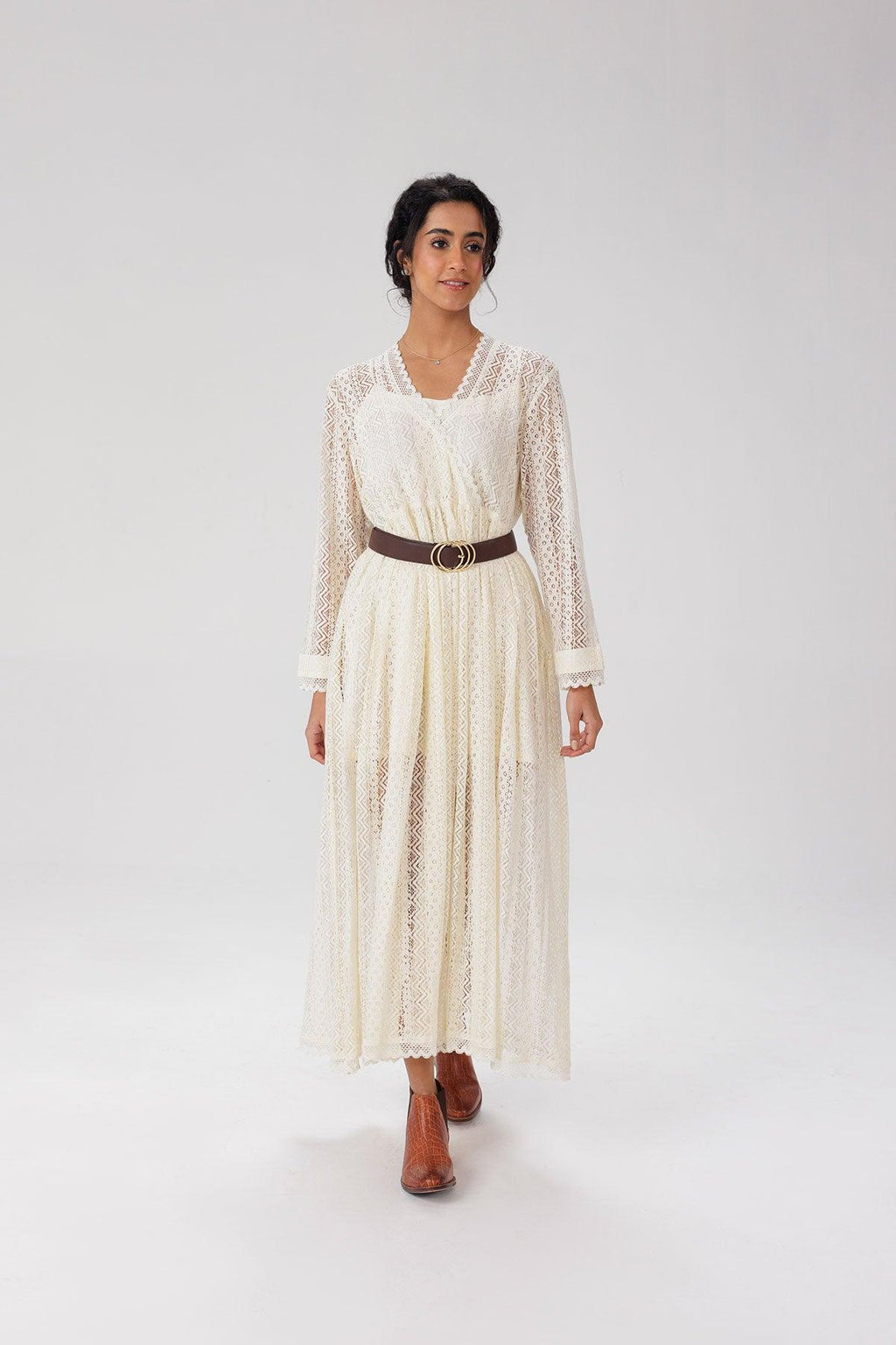 Lace Maxi Dress - I AM BLVD