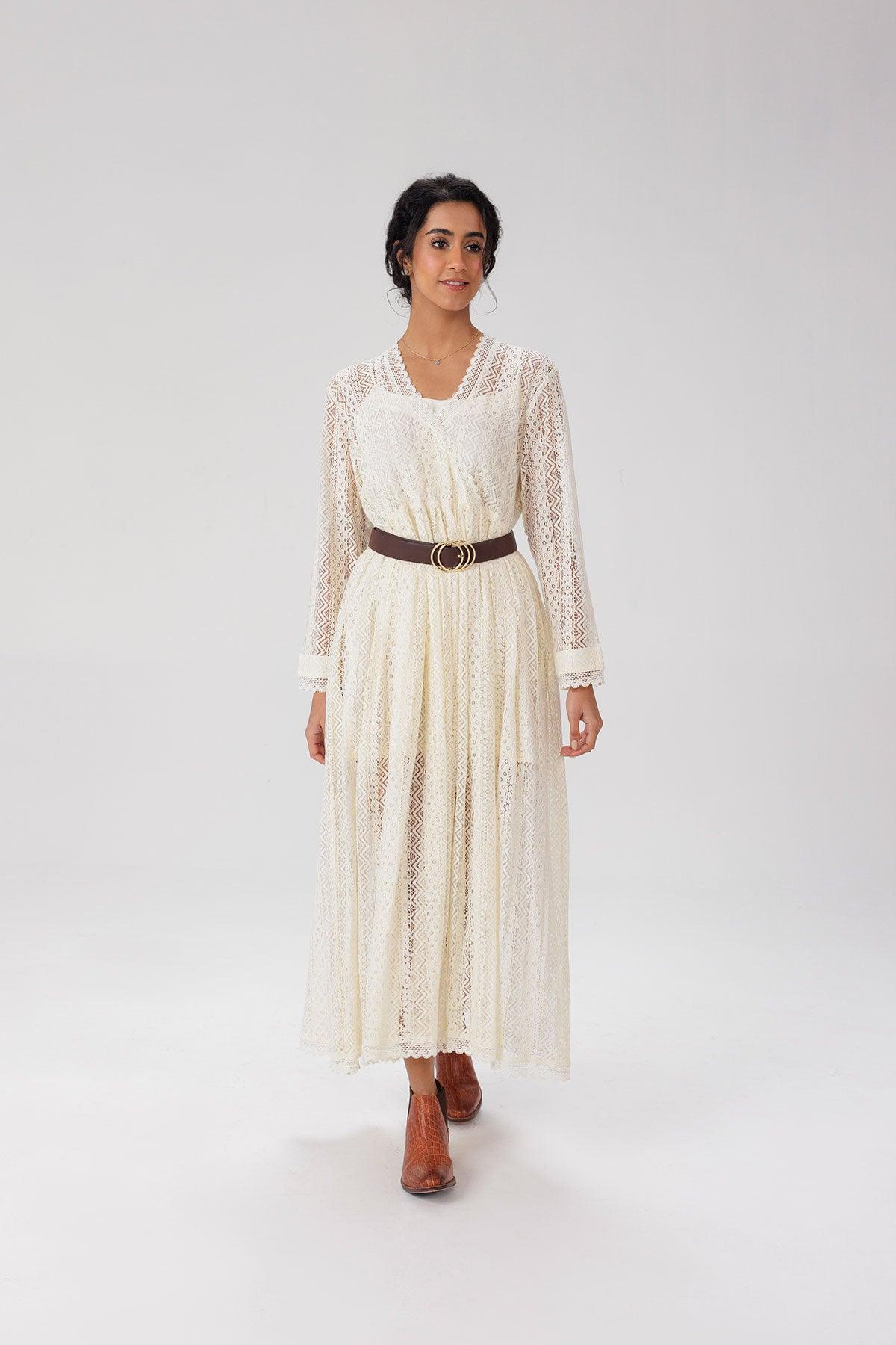 Lace Maxi Dress - I AM BLVD