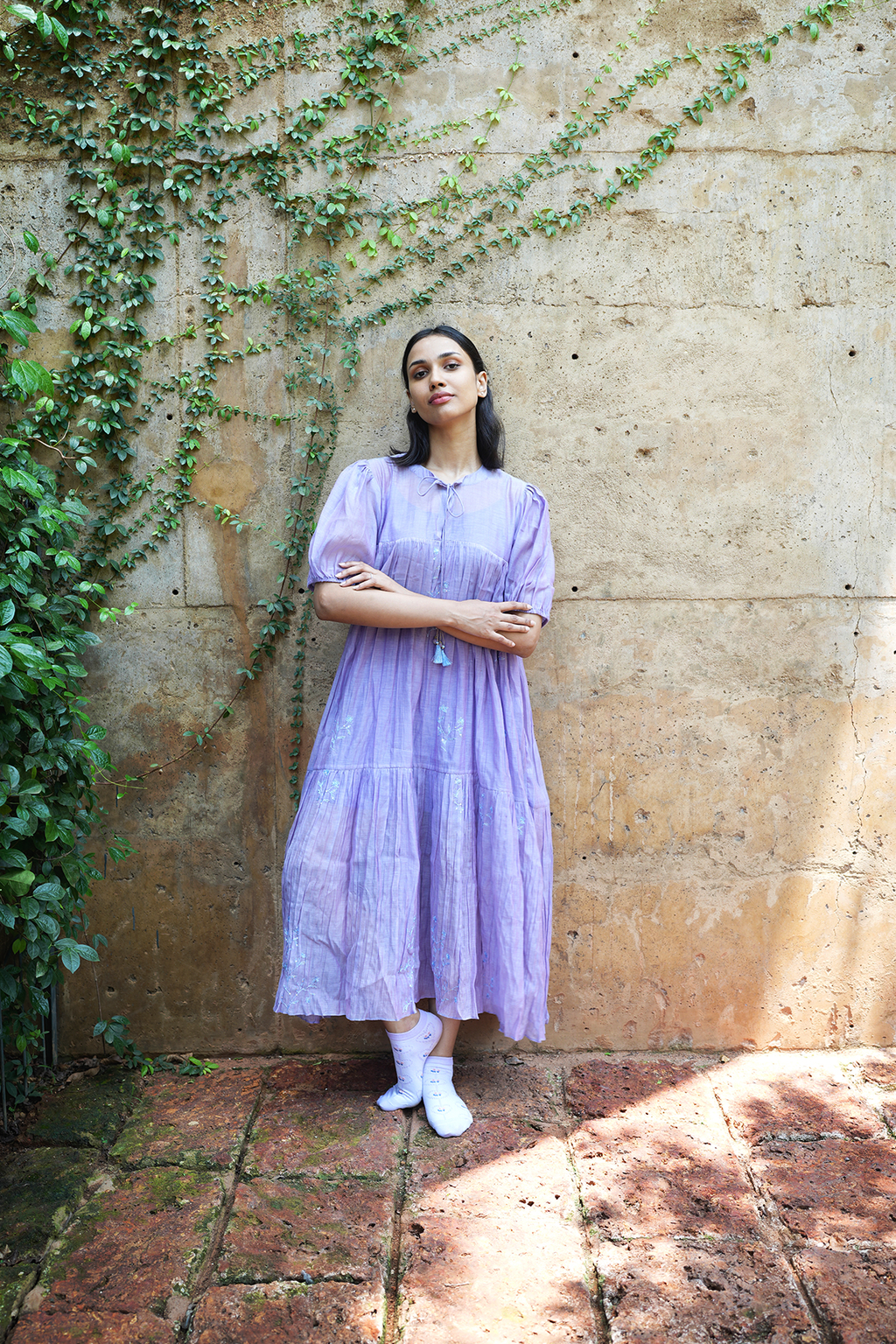 Lilac Dream Midi Dress - I AM BLVD