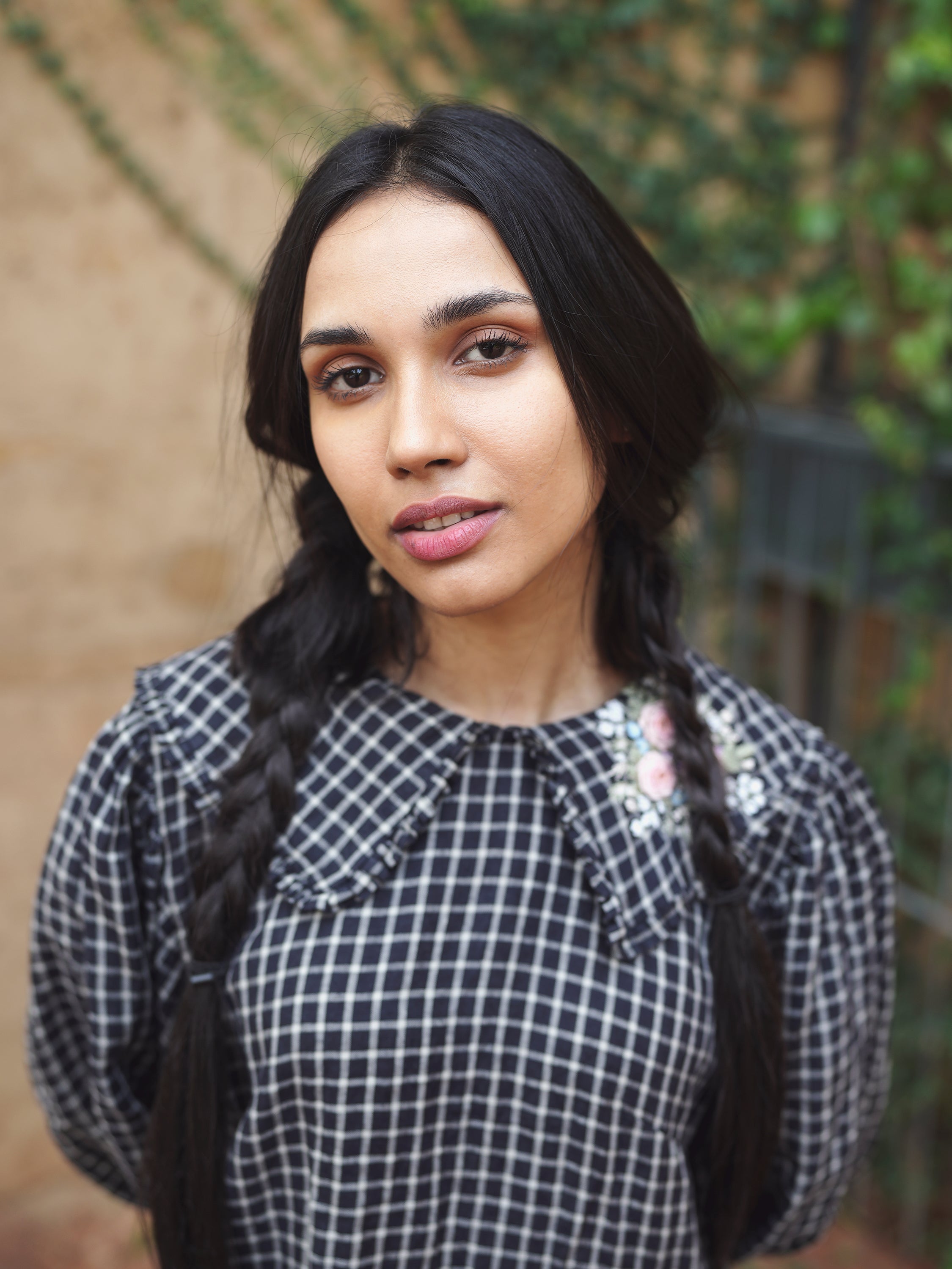 Vintage Collar Linen Mini Dress - I AM BLVD