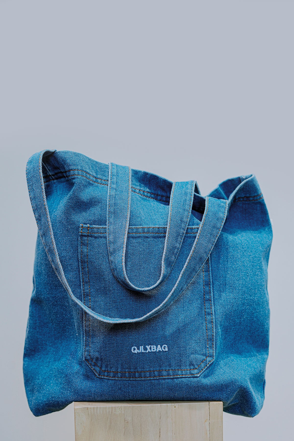 Denim Tote Bag - I AM BLVD