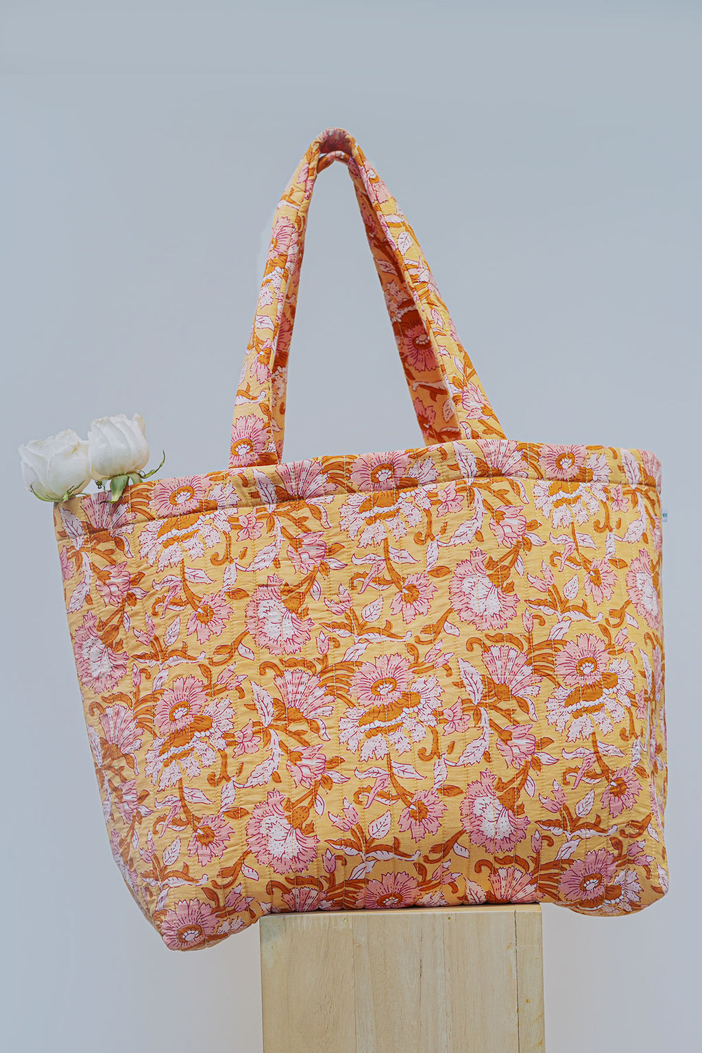 Quilted Tote Bag - I AM BLVD