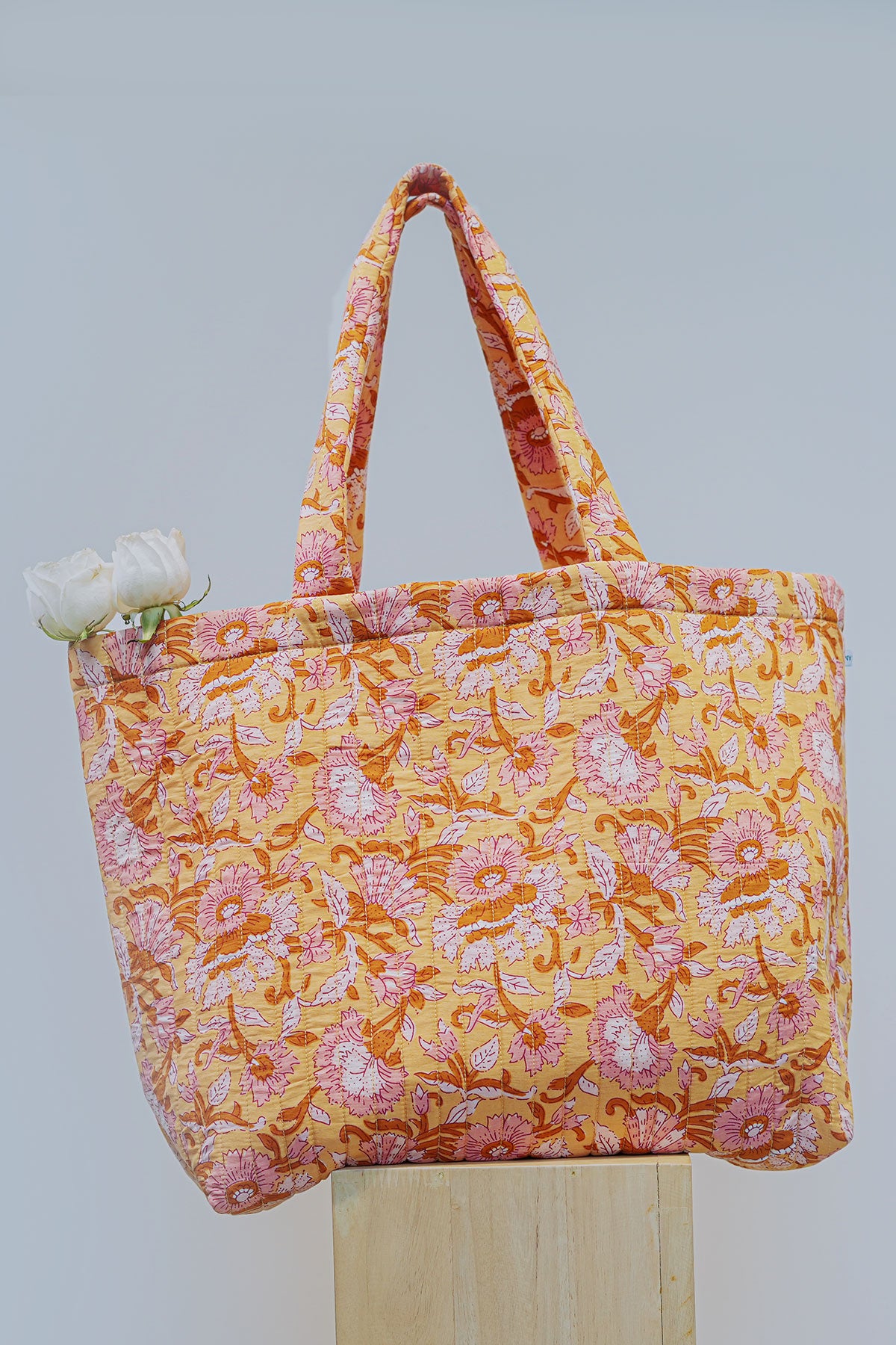 Quilted Tote Bag - I AM BLVD