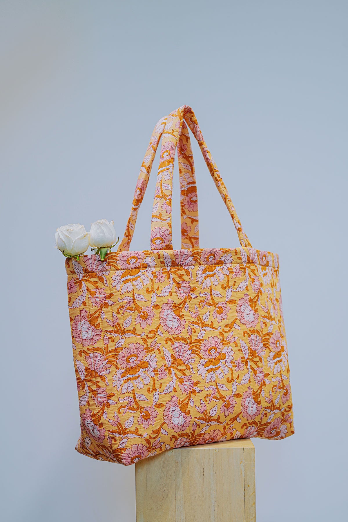 Quilted Tote Bag - I AM BLVD