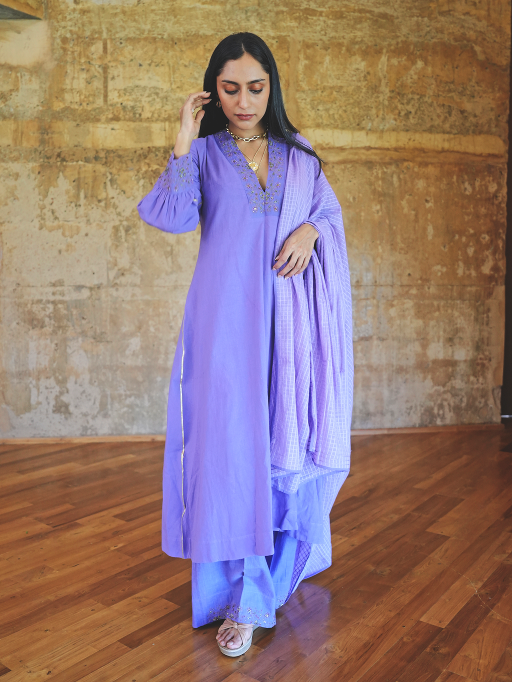 Purple Salwar Suit - I AM BLVD